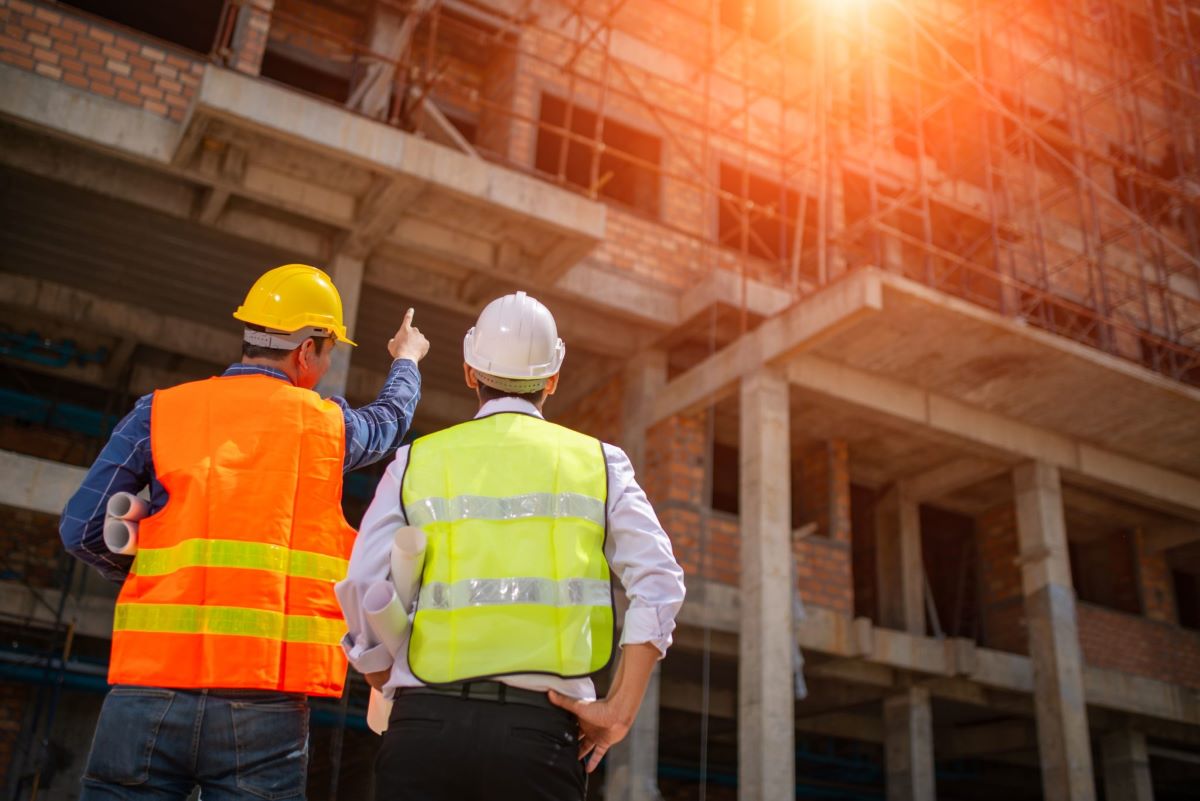 Bureau d'étude maître d’œuvre sur un chantier de travaux 