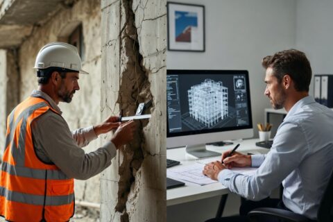 Diagnostic structure vs Étude structure : comparaison des deux prestations par un bureau d’études – Construire SA