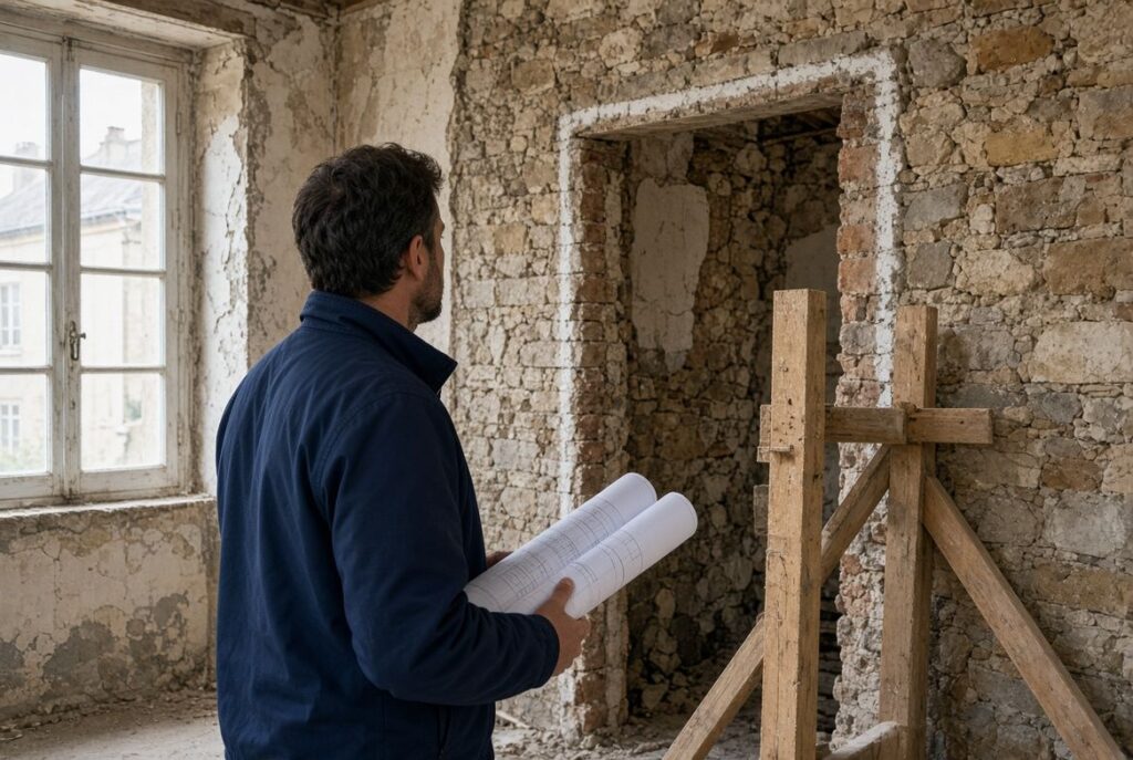 Diagnostic structure avant travaux : vérification de la stabilité d’un bâtiment